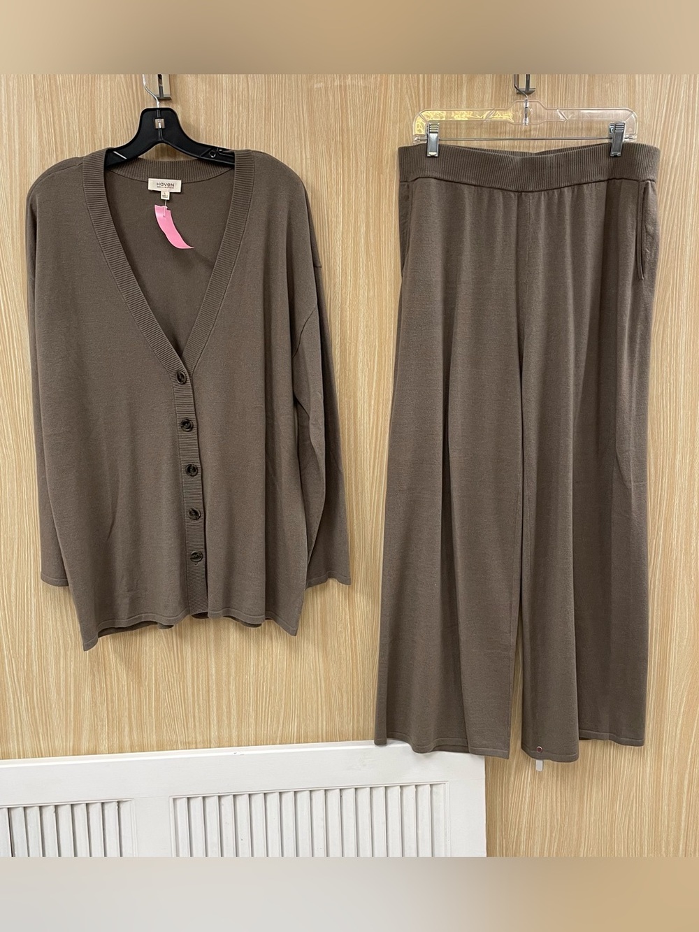 Haven Well Within Brown Sweater Set Size L